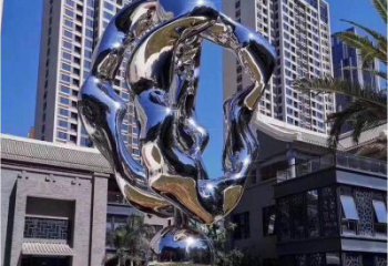 步行街環(huán)形雕塑廠家 鏡面創(chuàng)意小品 現代不銹鋼環(huán)形雕塑制作