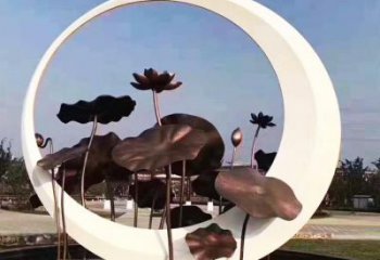 烤漆環(huán)形雕塑廠家 現代公園小品 大型不銹鋼環(huán)形雕塑生產