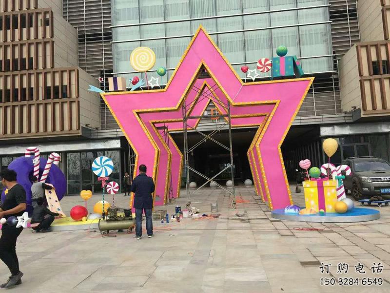 彩繪大門雕塑廠家 現(xiàn)代擺件 街頭不銹鋼大門雕塑生產(chǎn)