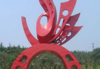 廣場拱門雕塑廠家 烤漆小品 大型不銹鋼拱門雕塑生產