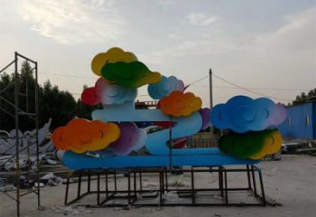 烤漆云朵雕塑廠家 廣場(chǎng)小品 戶外不銹鋼云朵雕塑生產(chǎn)