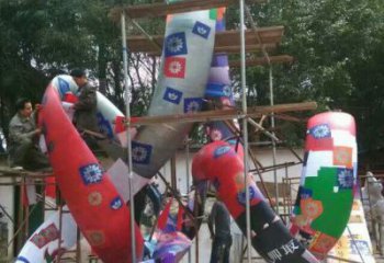 大型飄帶雕塑廠家 鍛造小品 烤漆不銹鋼飄帶雕塑生產(chǎn)