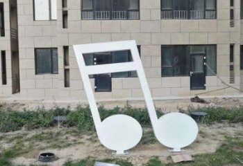 幾何樂譜雕塑廠家 現代小品 大門口不銹鋼樂譜雕塑制作
