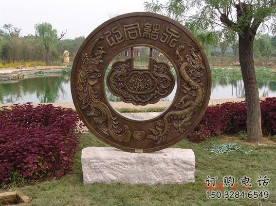 廣場(chǎng)古幣雕塑廠家 現(xiàn)代創(chuàng)意小品 大型古幣雕塑生產(chǎn)