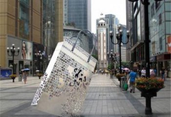 商業(yè)街提包雕塑廠(chǎng)家 公園擺件 不銹鋼提包雕塑生產(chǎn)