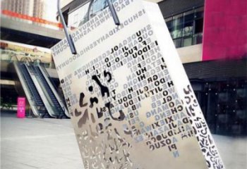 公園提包雕塑廠(chǎng)家 戶(hù)外擺件 大型不銹鋼提包雕塑