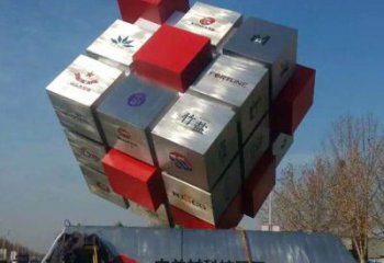 廣場魔方雕塑廠家 現代小品 戶外不銹鋼魔方雕塑廠家