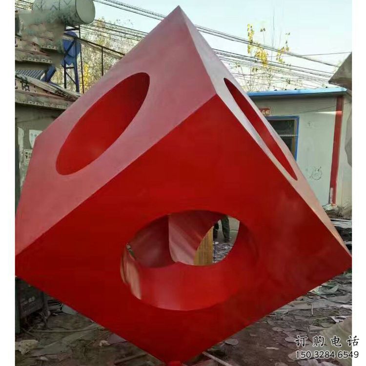 大型正方形雕塑廠家 鍛造小品 現(xiàn)代不銹鋼正方形雕塑廠