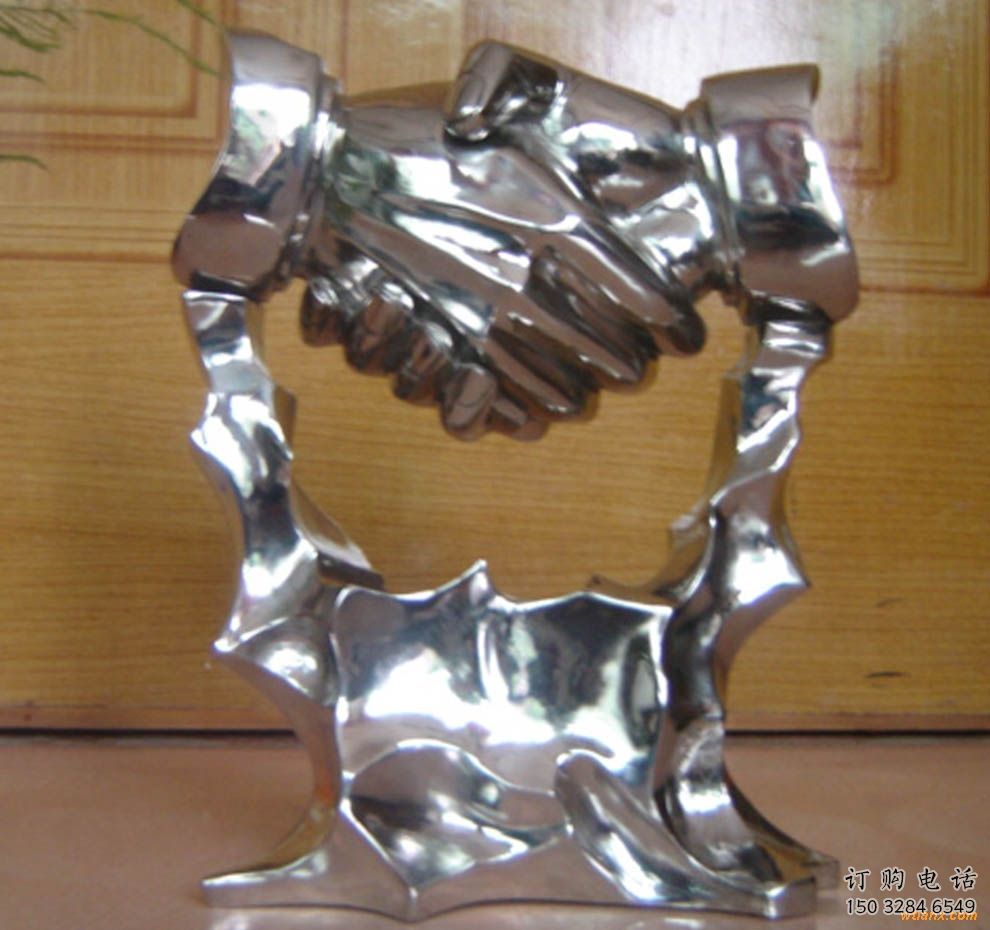 創(chuàng)意握手雕塑廠(chǎng)家 鏡面小品 公園不銹鋼握手雕塑廠(chǎng)