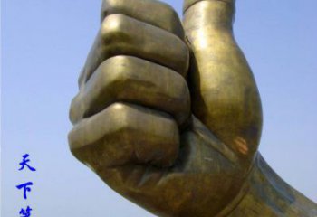 現代手勢雕塑廠家 大型擺件 戶外不銹鋼手勢雕塑廠