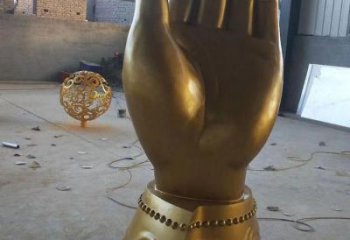 廣場佛手雕塑廠家 現代小品 大型不銹鋼佛手雕塑廠