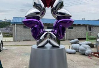 大型商場愛心雕塑廠家 創意擺件 現代不銹鋼愛心雕塑廠