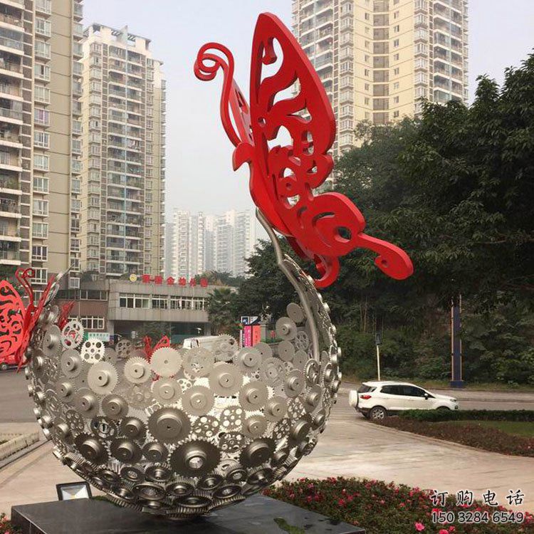 現(xiàn)代路標(biāo)雕塑廠家 大型別墅區(qū)擺件 創(chuàng)意不銹鋼路標(biāo)雕塑廠