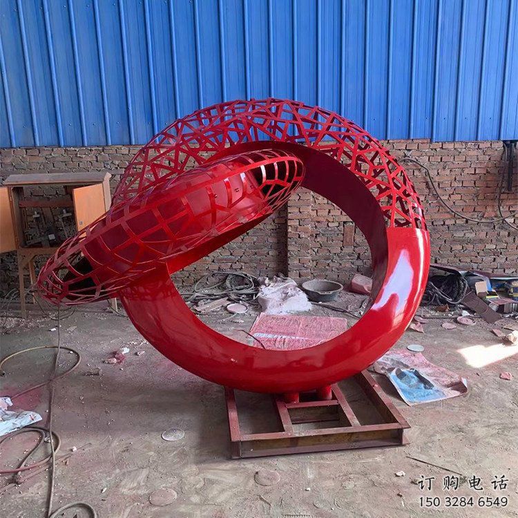 烤漆圓盤(pán)雕塑廠(chǎng)家 廣場(chǎng)小品 戶(hù)外不銹鋼圓盤(pán)雕塑廠(chǎng)