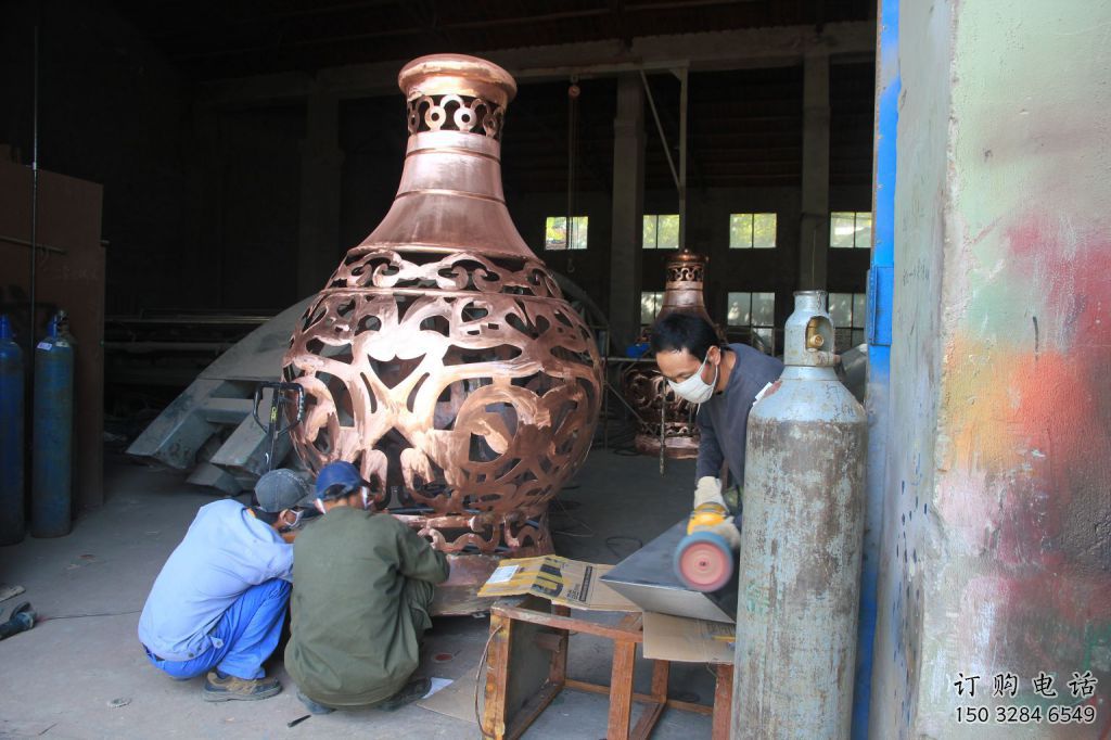 仿古花瓶雕塑廠家 公園小品 房地產不銹鋼花瓶雕塑廠