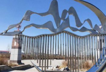 大型群山雕塑廠家 鍛造小品 現代不銹鋼群山雕塑廠