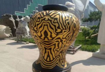 烤漆花瓶雕塑廠家 抽象小品  戶外不銹鋼花瓶雕塑廠