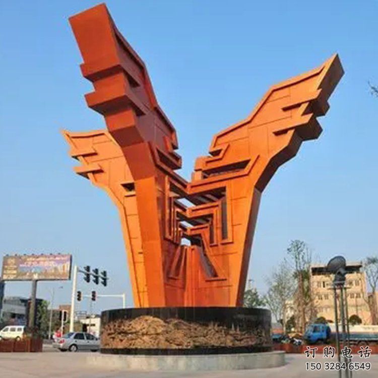 商業街市政雕塑廠家 現代擺件 戶外不銹鋼市政雕塑廠