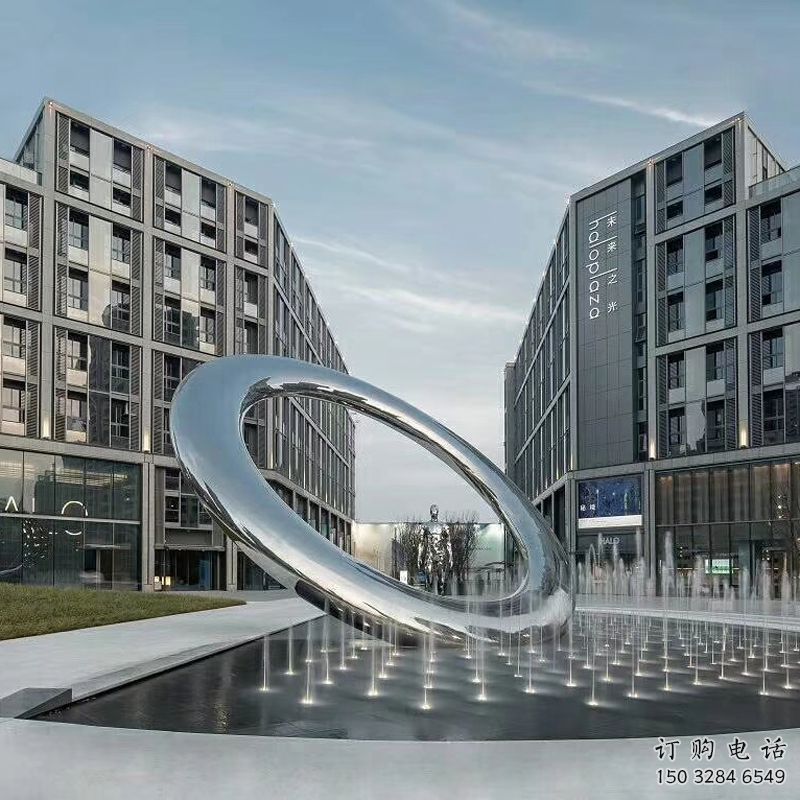 異形水簾雕塑廠家 現(xiàn)代小品 歐式不銹鋼水簾雕塑廠