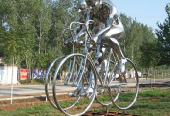 鏡面賽車雕塑廠家 大型擺件 現代不銹鋼賽車雕塑廠