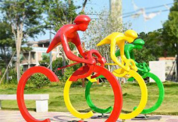 歐式賽車雕塑廠家 抽象擺件 體育場不銹鋼賽車雕塑定做