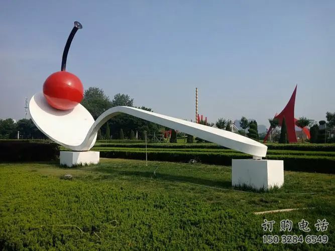 歐式勺子雕塑廠家 抽象擺件 體育場不銹鋼勺子雕塑廠