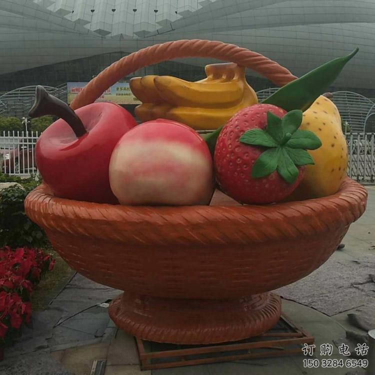 抽象菜籃子雕塑廠家 抽象小品 戶外不銹鋼菜籃子雕塑加工