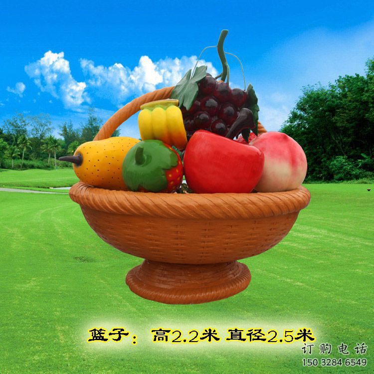 廣場菜籃子雕塑廠家 園林小品 歐式不銹鋼菜籃子雕塑報(bào)價