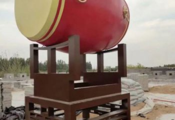 創(chuàng)意大鼓雕塑廠家 現(xiàn)代小品 公園不銹鋼大鼓雕塑廠