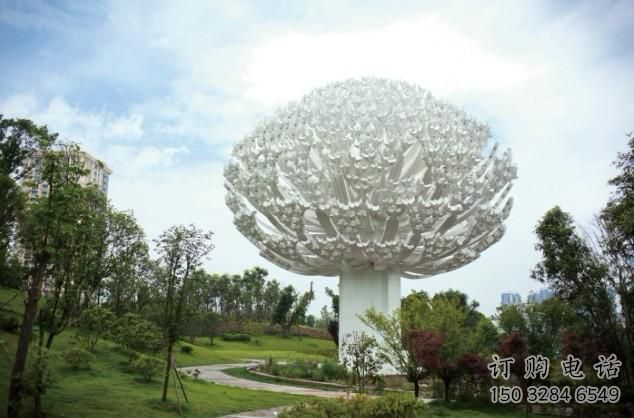 街頭雪花雕塑廠家 大型別墅區擺件 鋼管不銹鋼雪花雕塑廠