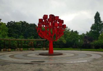 公園雪花雕塑廠家 戶外擺件 烤漆不銹鋼雪花雕塑制作