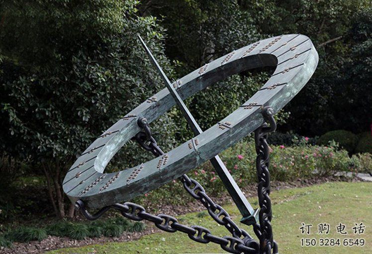 創(chuàng)意日晷雕塑廠家 戶外小品 公園不銹鋼日晷雕塑廠