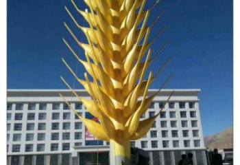 中式麥穗雕塑廠家 創意小品 現代大型不銹鋼麥穗雕塑廠