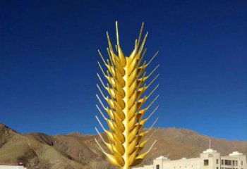 大型麥子雕塑廠家 公園小品 現代不銹鋼麥子雕塑廠制作