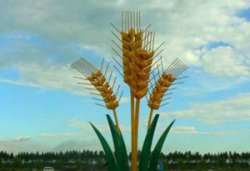 草地青稞雕塑廠家 現代小品 大型不銹鋼青稞雕塑廠