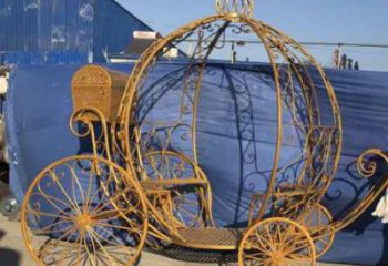 抽象馬車雕塑廠家 廣場小品 歐式不銹鋼馬車雕塑廠