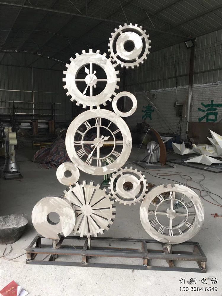 廣場(chǎng)齒輪雕塑廠家 現(xiàn)代公園小品 大型不銹鋼齒輪雕塑廠
