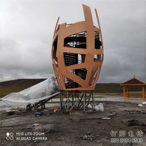 鏤空籠子雕塑廠家 園林小品 住宅小區不銹鋼籠子雕塑廠