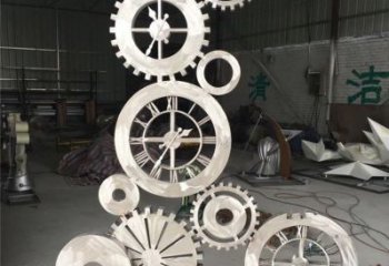 廣場齒輪雕塑廠家 現代公園小品 大型不銹鋼齒輪雕塑廠