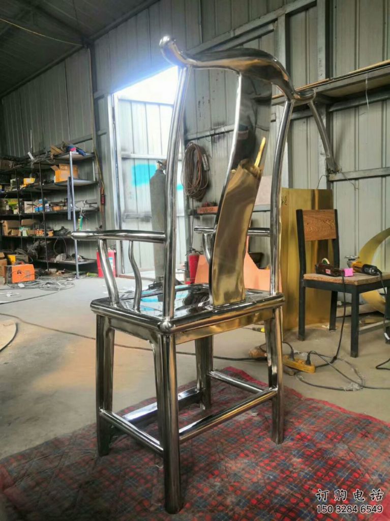 鏡面休閑椅雕塑廠家 大型擺件 制作不銹鋼休閑椅雕塑廠