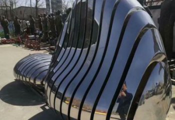 現代坐椅雕塑廠家 大型別墅區擺件 抽象不銹鋼坐椅雕塑生產