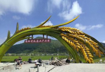 切面禾苗雕塑廠家 庭院擺件 大型不銹鋼禾苗雕塑生產(chǎn)