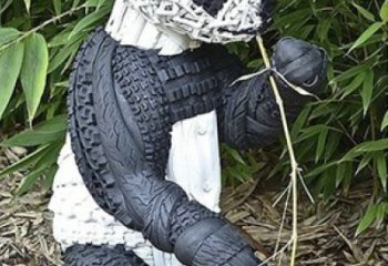戶外輪胎雕塑廠家 噴漆小品 創意輪胎雕塑廠