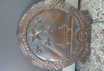 公園校徽雕塑廠家 戶外擺件 黨建校徽雕塑廠