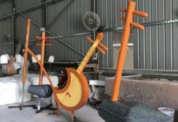 戶外二胡雕塑廠家 噴漆小品 現代二胡雕塑廠