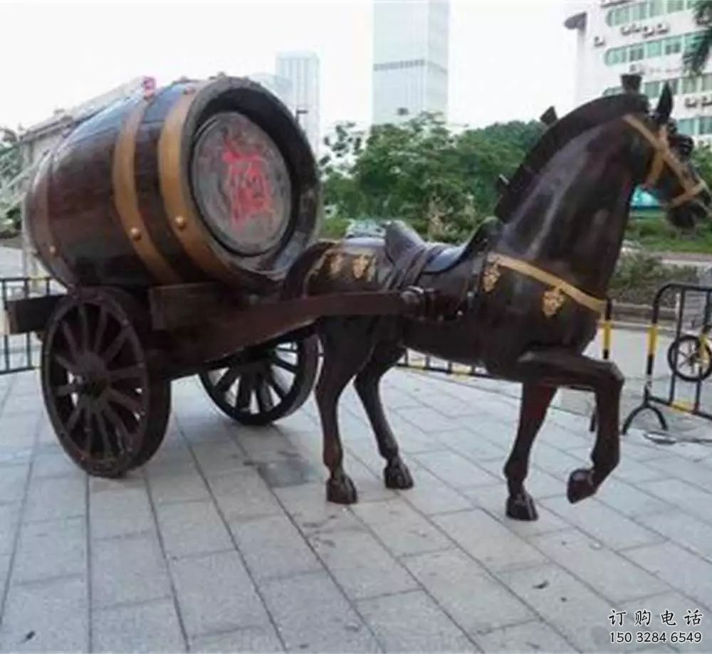 仿古酒桶雕塑廠家 公園小品 房地產(chǎn)酒桶雕塑廠