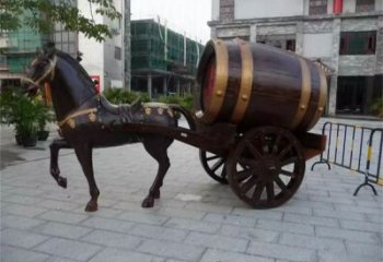 商業(yè)街酒桶雕塑廠家 公園擺件 戶外酒桶雕塑廠