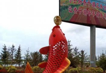 彩繪頂球雕塑廠家 鏤空創(chuàng)意擺件 街頭不銹鋼頂球雕塑廠