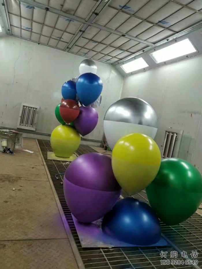 現代氣球雕塑廠家 大型別墅區擺件 烤漆氣球雕塑廠