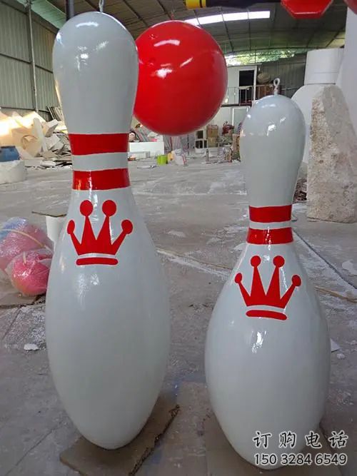 異形保齡球雕塑廠家 現代小品 仿真保齡球雕塑廠
